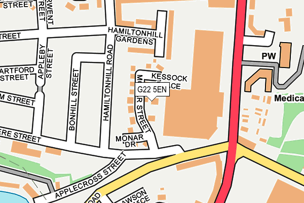 G22 5EN map - OS OpenMap – Local (Ordnance Survey)