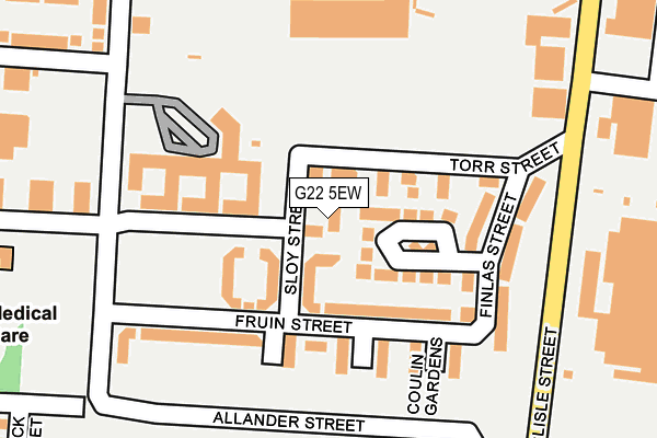 G22 5EW map - OS OpenMap – Local (Ordnance Survey)