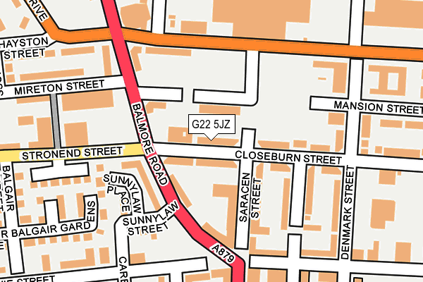 G22 5JZ map - OS OpenMap – Local (Ordnance Survey)