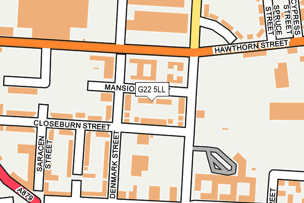 G22 5LL map - OS OpenMap – Local (Ordnance Survey)