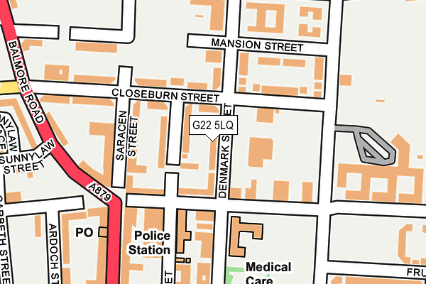 G22 5LQ map - OS OpenMap – Local (Ordnance Survey)