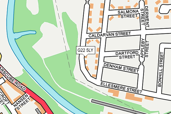 G22 5LY map - OS OpenMap – Local (Ordnance Survey)