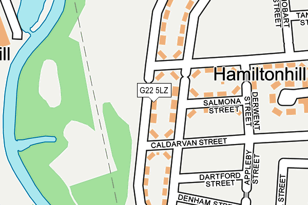 G22 5LZ map - OS OpenMap – Local (Ordnance Survey)