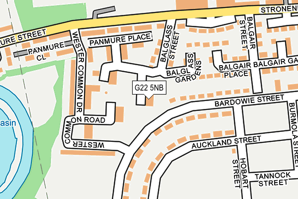 G22 5NB map - OS OpenMap – Local (Ordnance Survey)