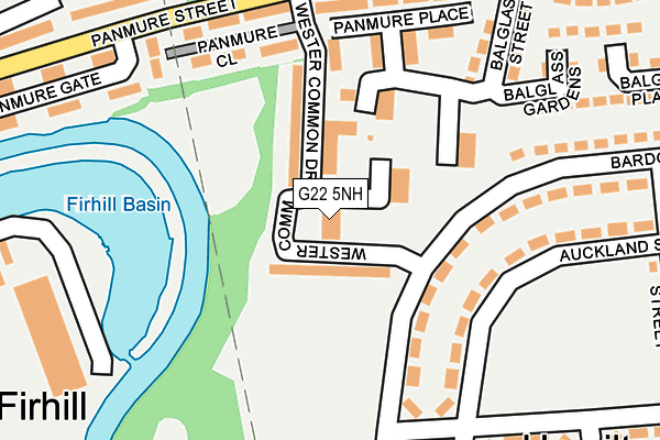 G22 5NH map - OS OpenMap – Local (Ordnance Survey)