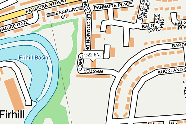 G22 5NJ map - OS OpenMap – Local (Ordnance Survey)