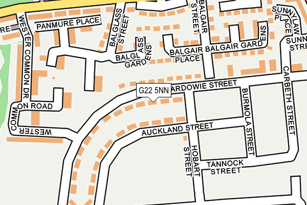 G22 5NN map - OS OpenMap – Local (Ordnance Survey)