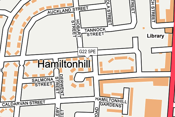 G22 5PE map - OS OpenMap – Local (Ordnance Survey)