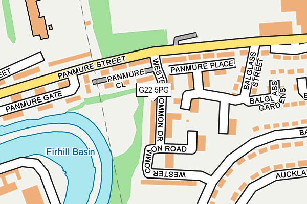 G22 5PG map - OS OpenMap – Local (Ordnance Survey)