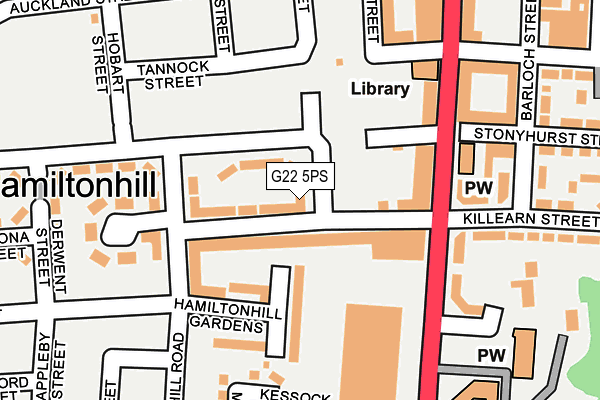 G22 5PS map - OS OpenMap – Local (Ordnance Survey)