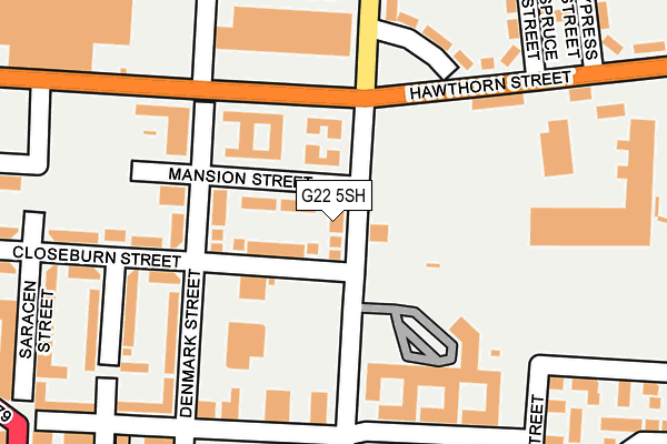 G22 5SH map - OS OpenMap – Local (Ordnance Survey)