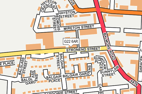 G22 6AR map - OS OpenMap – Local (Ordnance Survey)