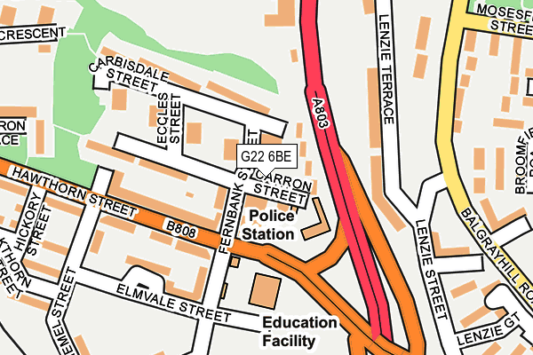 G22 6BE map - OS OpenMap – Local (Ordnance Survey)