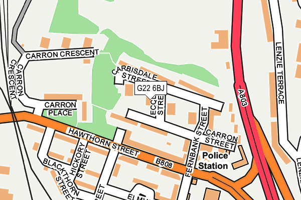 G22 6BJ map - OS OpenMap – Local (Ordnance Survey)