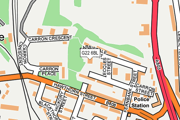 G22 6BL map - OS OpenMap – Local (Ordnance Survey)