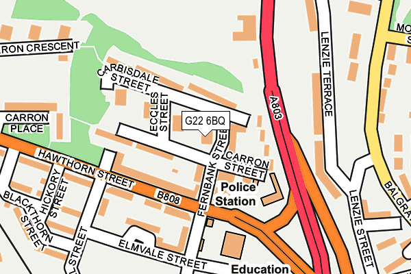 G22 6BQ map - OS OpenMap – Local (Ordnance Survey)