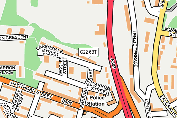G22 6BT map - OS OpenMap – Local (Ordnance Survey)