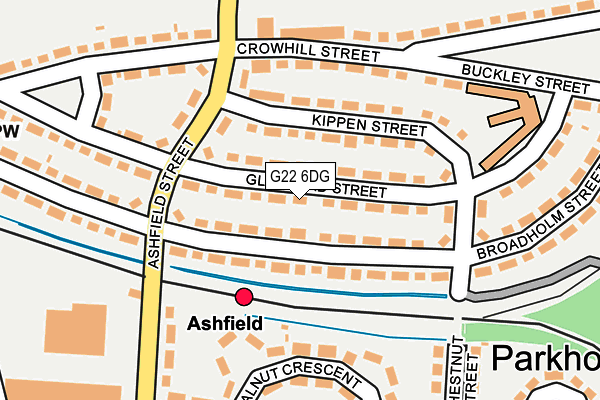 G22 6DG map - OS OpenMap – Local (Ordnance Survey)