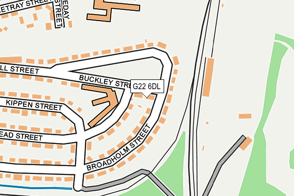 G22 6DL map - OS OpenMap – Local (Ordnance Survey)