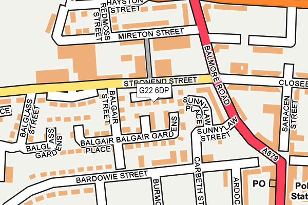 G22 6DP map - OS OpenMap – Local (Ordnance Survey)