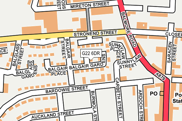 G22 6DR map - OS OpenMap – Local (Ordnance Survey)