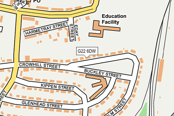 G22 6DW map - OS OpenMap – Local (Ordnance Survey)