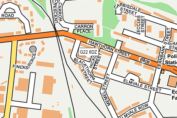 G22 6DZ map - OS OpenMap – Local (Ordnance Survey)