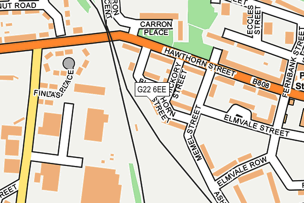 G22 6EE map - OS OpenMap – Local (Ordnance Survey)