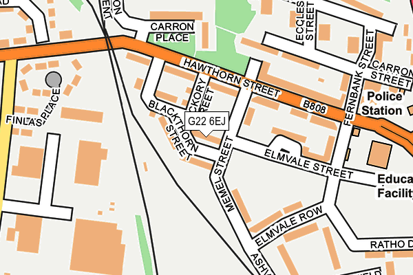 G22 6EJ map - OS OpenMap – Local (Ordnance Survey)
