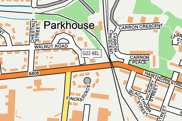 G22 6EL map - OS OpenMap – Local (Ordnance Survey)