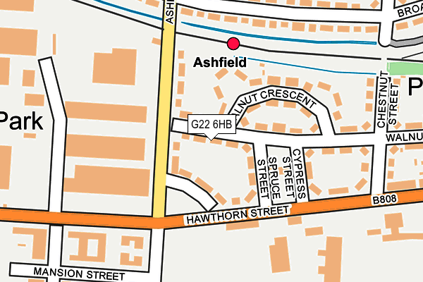 G22 6HB map - OS OpenMap – Local (Ordnance Survey)