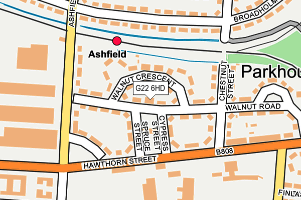 G22 6HD map - OS OpenMap – Local (Ordnance Survey)