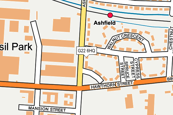 G22 6HQ map - OS OpenMap – Local (Ordnance Survey)