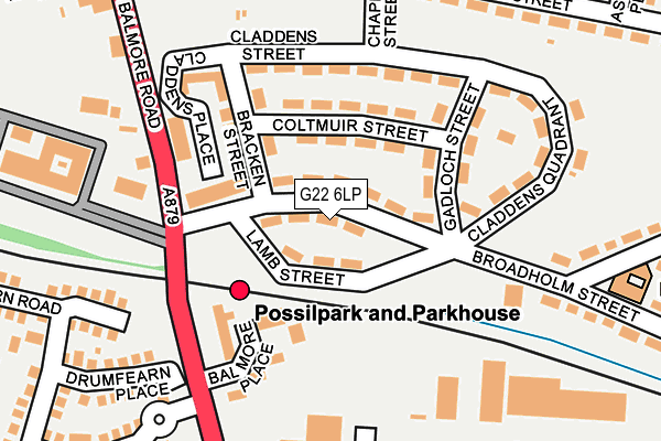 G22 6LP map - OS OpenMap – Local (Ordnance Survey)