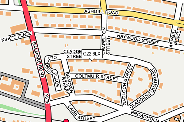 G22 6LX map - OS OpenMap – Local (Ordnance Survey)