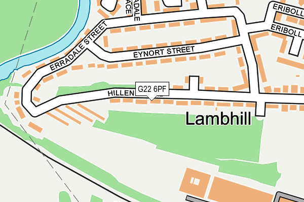 G22 6PF map - OS OpenMap – Local (Ordnance Survey)