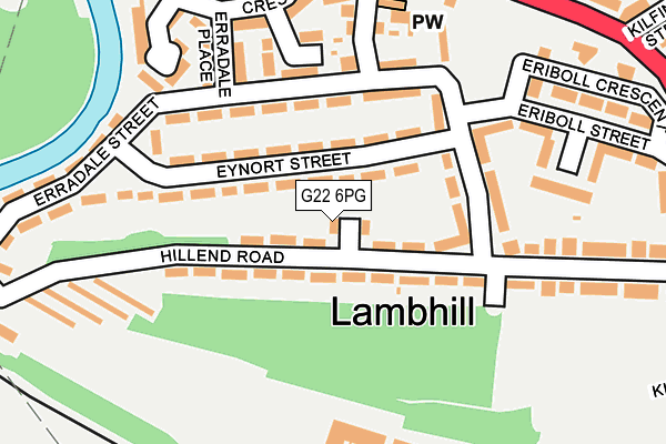 G22 6PG map - OS OpenMap – Local (Ordnance Survey)