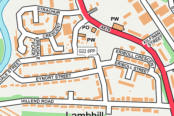 G22 6PP map - OS OpenMap – Local (Ordnance Survey)