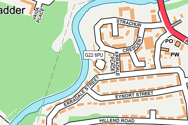 G22 6PU map - OS OpenMap – Local (Ordnance Survey)