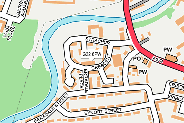 G22 6PW map - OS OpenMap – Local (Ordnance Survey)