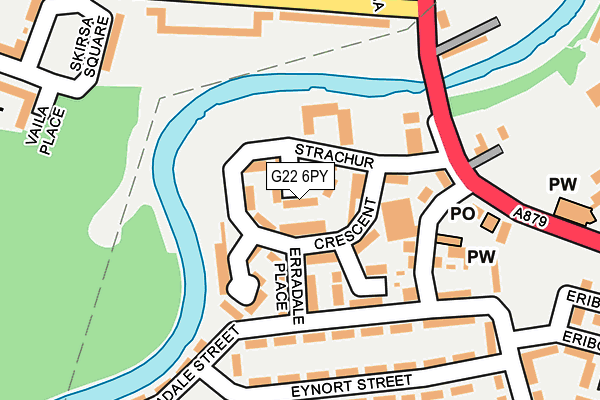 G22 6PY map - OS OpenMap – Local (Ordnance Survey)