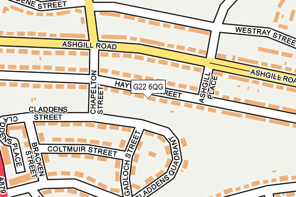 G22 6QG map - OS OpenMap – Local (Ordnance Survey)