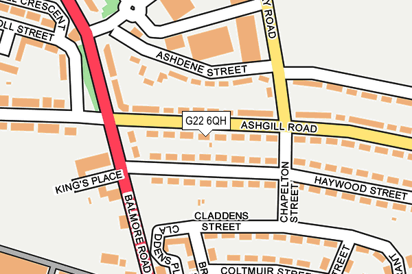 G22 6QH map - OS OpenMap – Local (Ordnance Survey)