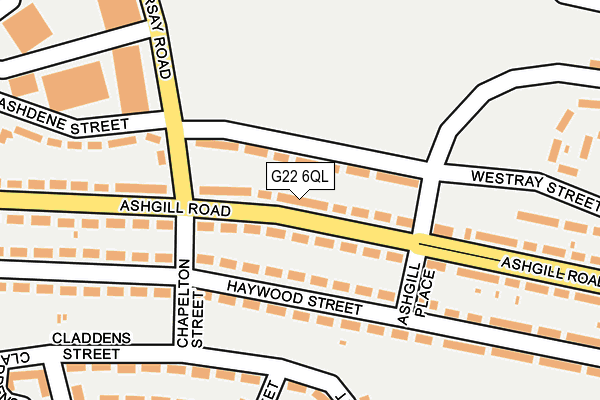 G22 6QL map - OS OpenMap – Local (Ordnance Survey)