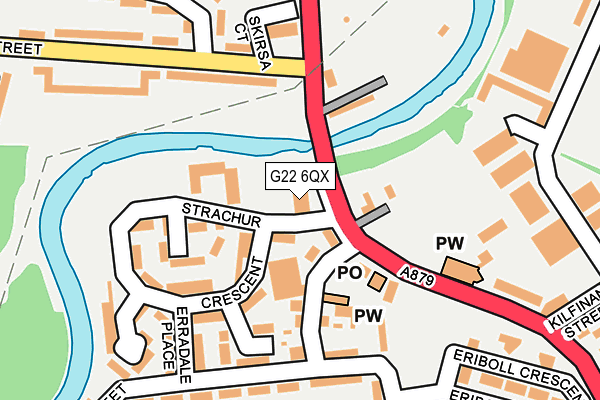 G22 6QX map - OS OpenMap – Local (Ordnance Survey)