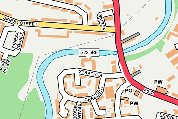 G22 6RB map - OS OpenMap – Local (Ordnance Survey)