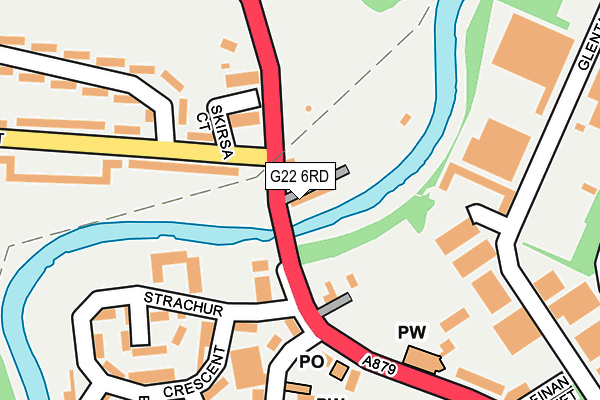 G22 6RD map - OS OpenMap – Local (Ordnance Survey)