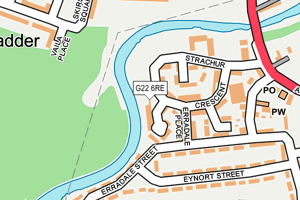 G22 6RE map - OS OpenMap – Local (Ordnance Survey)