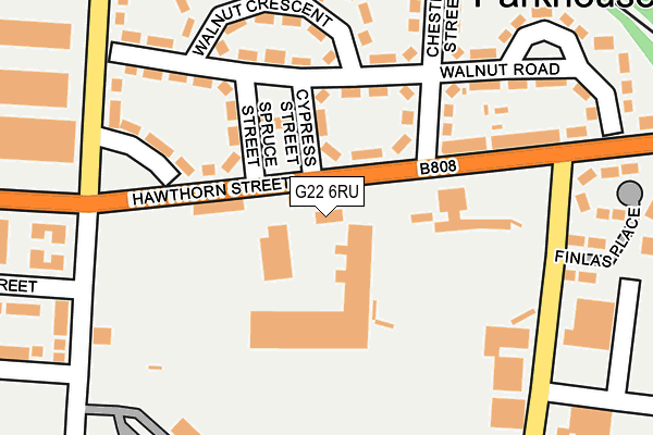 G22 6RU map - OS OpenMap – Local (Ordnance Survey)