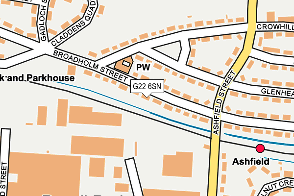 G22 6SN map - OS OpenMap – Local (Ordnance Survey)